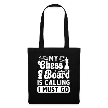 Mon échiquier appelle je dois y aller - Sac en tissu - noir - Devant