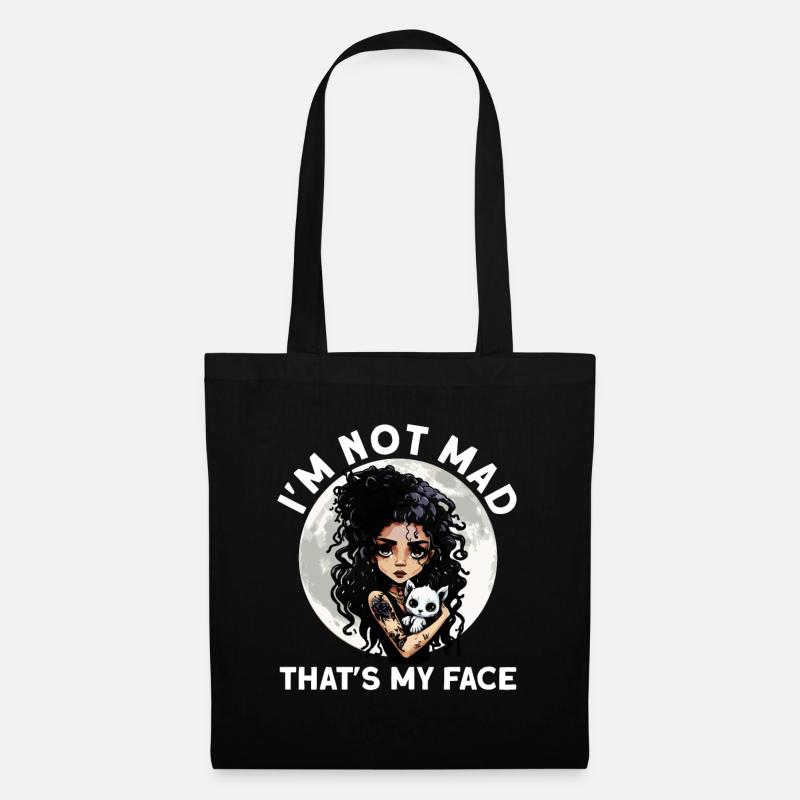 I'm not crazy This is my face Goth - Tote Bag - black