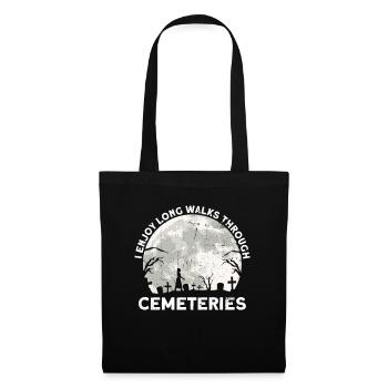 I like long walks through cemeteries Gothic - Tote Bag - black - Front
