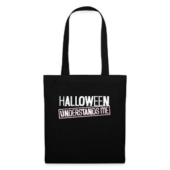 Halloween me comprend - Goth Halloween - Sac en tissu - noir - Devant