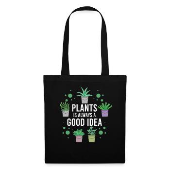 Nous plante toujours une bonne idée - Sac en tissu - noir - Devant