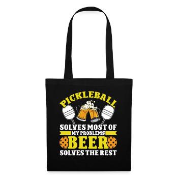 Pickleball and Beer - Tote Bag - black - Front