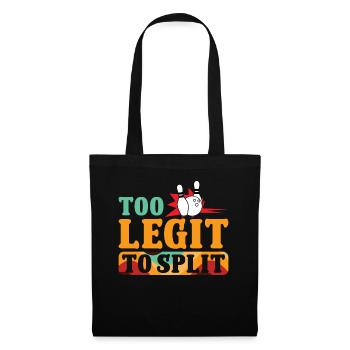 Conception parfaite du joueur de bowling - Sac en tissu - noir - Devant