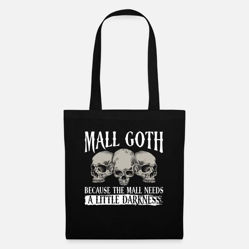 Mall Goth Gothic Grufti Spruch Emo - Stoffbeutel - Schwarz