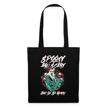 Creepy scary, but really happy - Goth - Tote Bag - black - Front