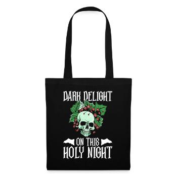 Dark Delight On This Holy Night - Goth Christmas - Tote Bag - black - Front
