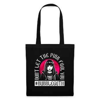 Ne laissez pas le rose vous tromper - Bubble Goth - Sac en tissu - noir - Devant