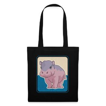 Hippo Baby Hippo Hippo Gift - Tote Bag - black - Front