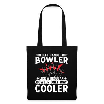 Bowler gaucher comme un refroidisseur Bowler normal - Sac en tissu - noir - Devant