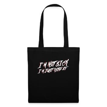 Je ne suis pas malade, je suis juste Goth AF - Moontan Gothic - Sac en tissu - noir - Devant