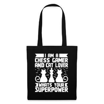 I'm a Chess Gamer and Cat lover - Tote Bag - black - Front