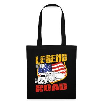 Trucker Legend Of The Road Truclegend Truck Lover - Sac en tissu - noir - Devant