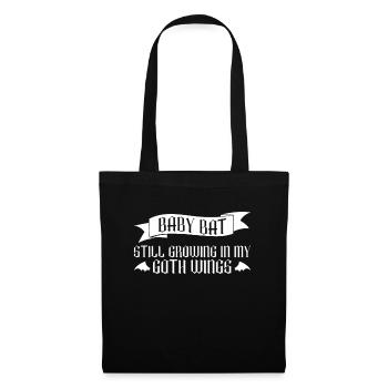 Baby Bat Gothic Goth Grufti Saying - Tote Bag - black - Front