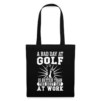 Design de golf parfait - Sac en tissu - noir - Devant