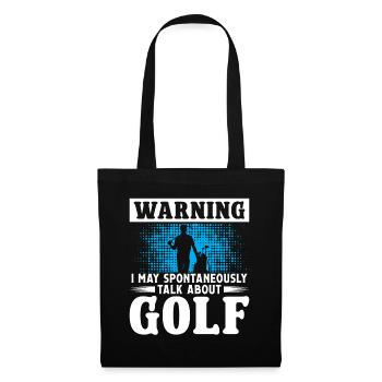 Je peux spontanément parler de Golf - Sac en tissu - noir - Devant