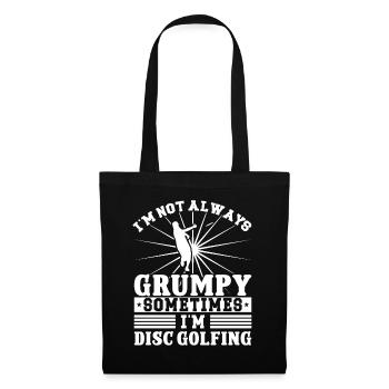 Je ne suis pas grincheux je suis Disc Golfing - Sac en tissu - noir - Devant