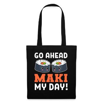 Maki - Pun Gourmet - Sac en tissu - noir - Devant