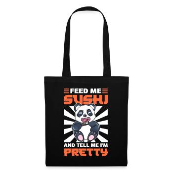 Panda eats sushi Zookeeper - Tote Bag - black - Front