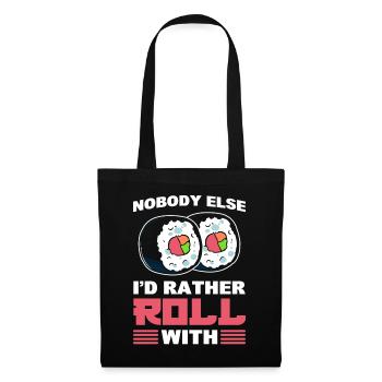 Sushi Roll Food Word Game Cooking and Cooking - Tote Bag - black - Front