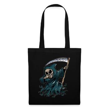 Grim Reaper Pumpkin Glowing Halloween Dabbing - Tote Bag - black - Front