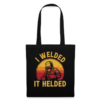 Je l’ai soudé Helded - Sac en tissu - noir - Devant