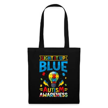 World autism Mom Dad - Tote Bag - black - Front