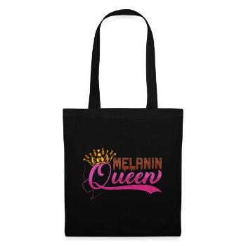 Melanin American Natural Afro - Tote Bag - black - Front