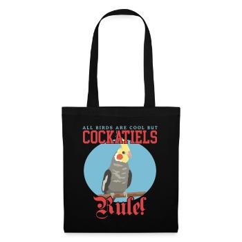 Cockatiels Bird | Bird Owner Gift - Tote Bag - black - Front