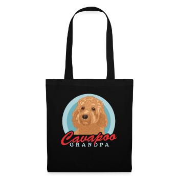 Cavapoo Grandpa Cavoodle Dog Owner Gift - Tote Bag - black - Front