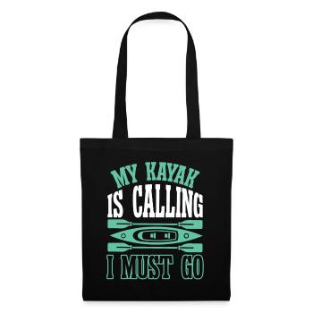My Kayak is calling i must go - Tote Bag - black - Front