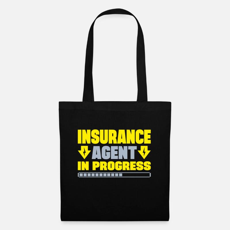 Insurance Agent In Progress Insurance Broker Gift - Stoffbeutel - Schwarz