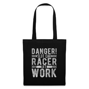 Danger Slot Car Racer At Work Car Racing Lover - Tote Bag - black - Front