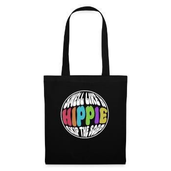 Riechen wie ein Hippie Seife - Hippie-Kostüm - Stoffbeutel - Schwarz - Vorne