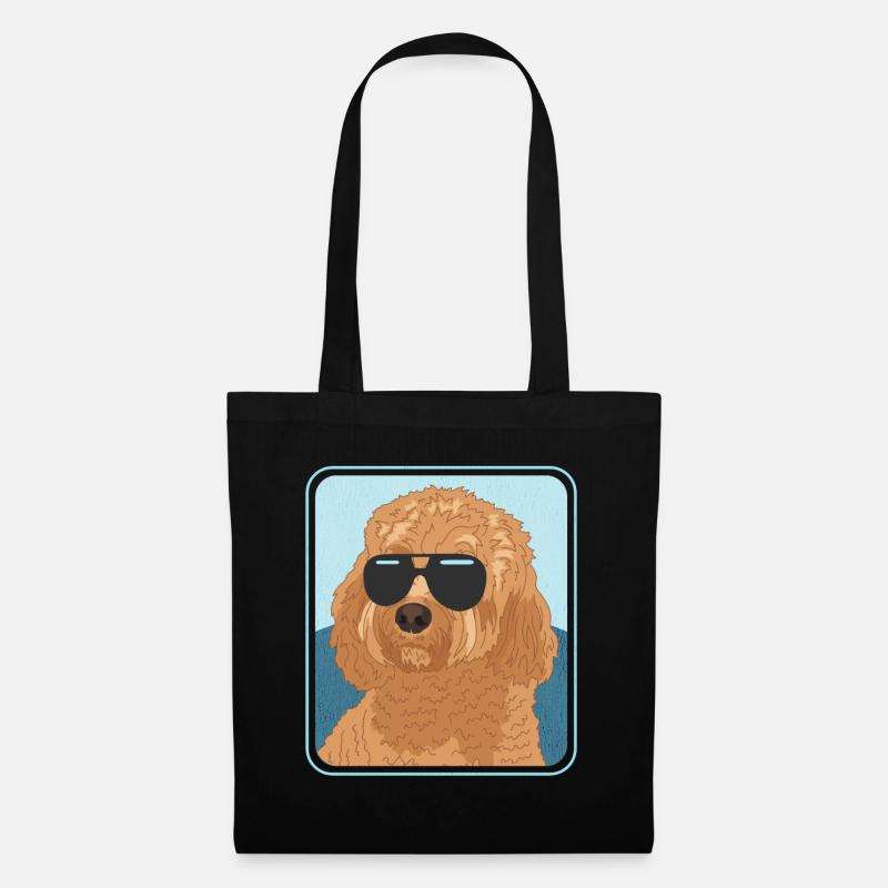 Cavapoo Hunde Hundebesitzer Cavoodle Geschenk - Stoffbeutel - Schwarz