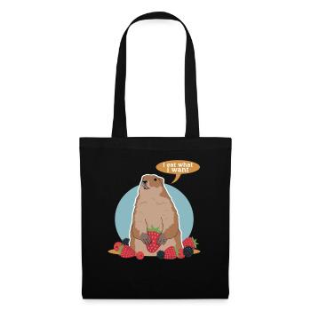 Groundhog Munggen Mankai Groundhog Gift - Tote Bag - black - Front