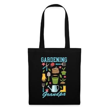 Jardin Jardinage Hobby Jardinier Grand-père Cadeau - Sac en tissu - noir - Devant