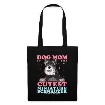 Miniature Schnauzer Mom | Schnauzer Dog Gift - Tote Bag - black - Front