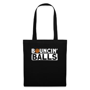 Bouncin' Balls - Lustiger Basketball - Stoffbeutel - Schwarz - Vorne