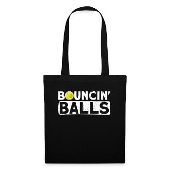 Bouncin' Balls - Tennis amusant - Sac en tissu - noir - Devant