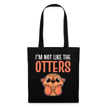 Funny Otter Comedian - Tote Bag - black - Front