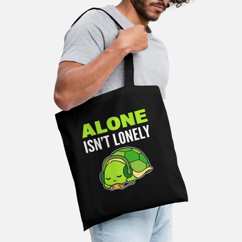 Turtle introverti mélomane Sac en tissu