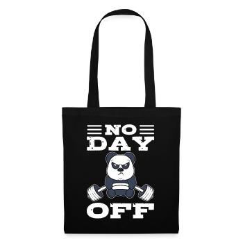 No Day Off Weightlifter - Tote Bag - black - Front