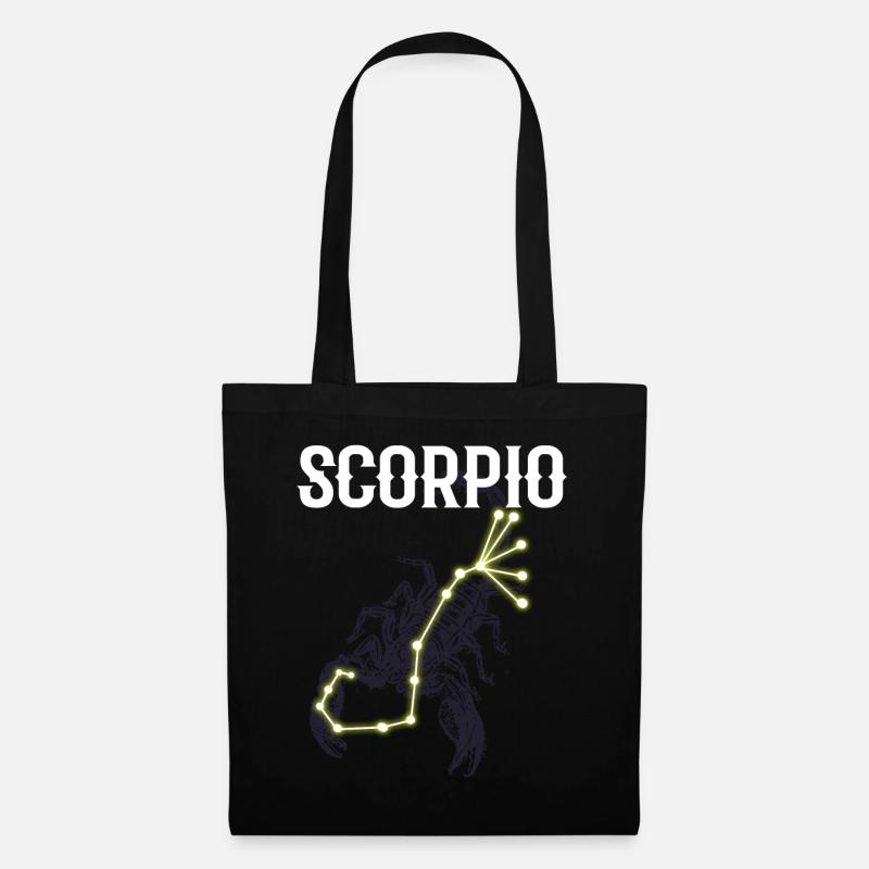 Astrologie Scorpion - Sac en tissu - noir