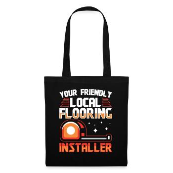 Your Flooring Installer - Stoffbeutel - Schwarz - Vorne