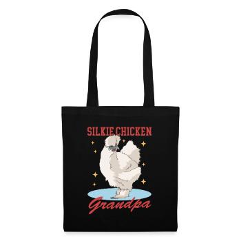 Silk Chicken Grandpa Silkie Chicken Silk Chickens Gift - Tote Bag - black - Front