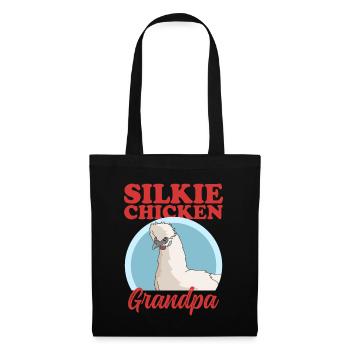Silk Chicken Grandpa Silk Chicken Silkie Chicken Gift - Tote Bag - black - Front