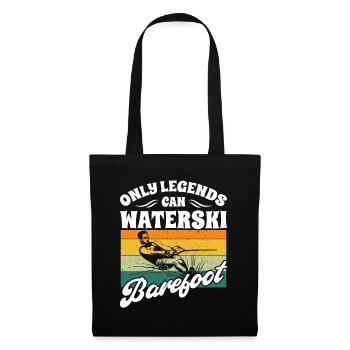 Barefoot Waterskiing - Tote Bag - black - Front