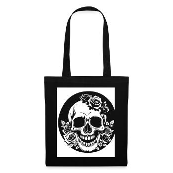 Horror Skull Skull Art Skull Gothic Heavy Metal - Tote Bag - black - Front