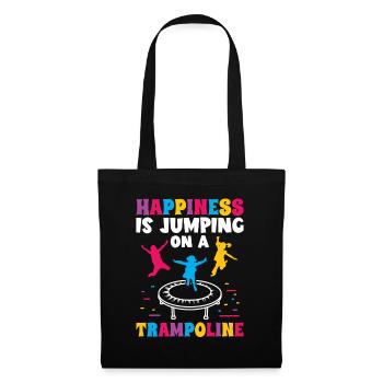 jumping gymnastic Kids Trampolines - Stoffbeutel - Schwarz - Vorne