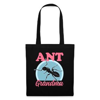 Fourmis Grand-mère Fourmi Farm Formicarium Cadeau - Sac en tissu - noir - Devant